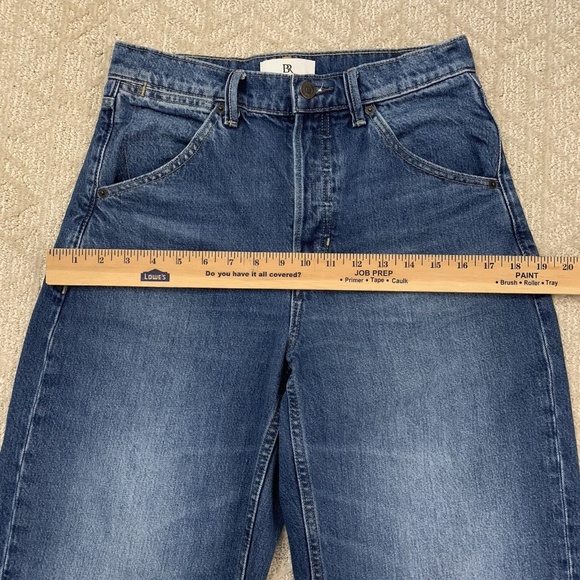 Banana Republic High-Rise Rigid Bow Jeans women's 27 Barrel Jeans Medium Wash - Picture 6 of 15